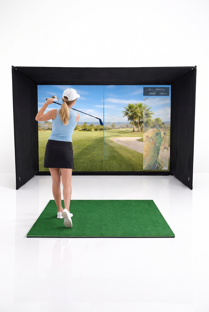 GolfBays EasySim Golf Simulator Enclosure