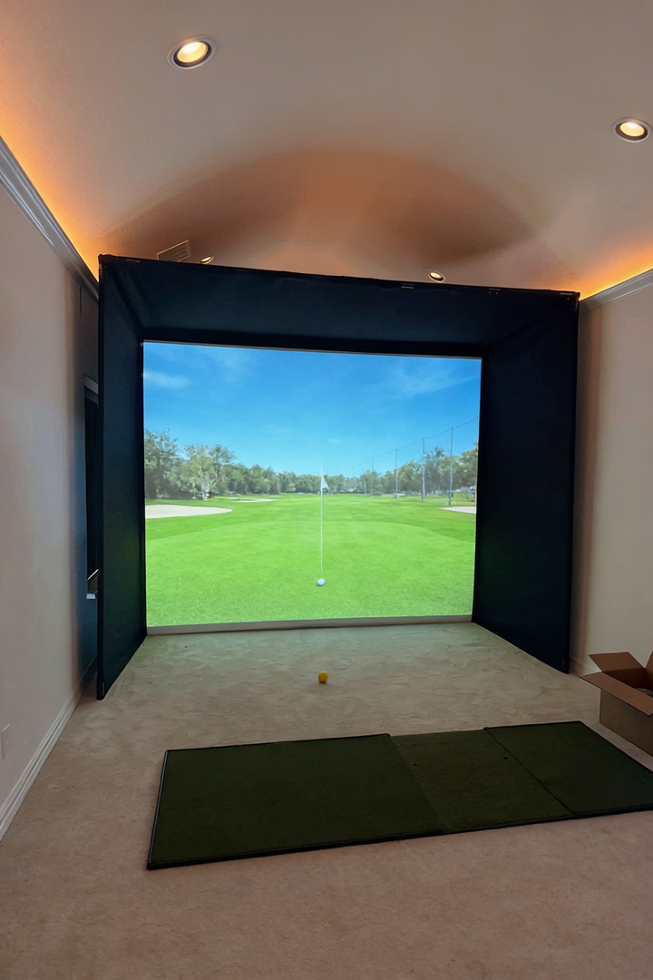 Golf Simulator Enclosure Kit – Custom Indoor Golf Hitting Bay