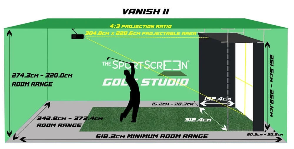 SportScreen Vanish Series Golf Impact Screen
