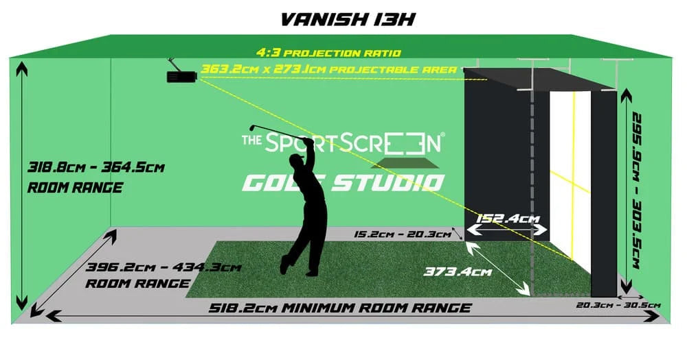 SportScreen Vanish Series Golf Impact Screen