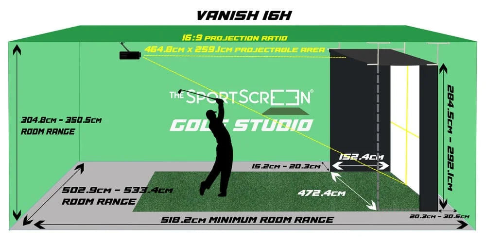 SportScreen Vanish Series Golf Impact Screen