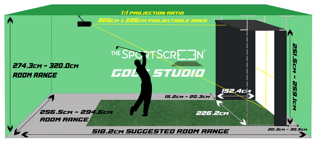 SportScreen Vanish Series Golf Impact Screen