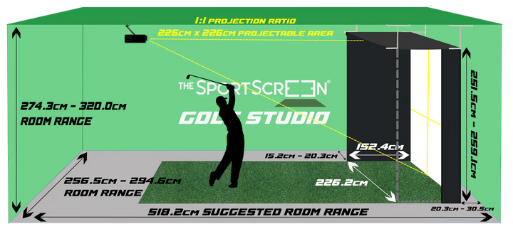 SportScreen Vanish Series Golf Impact Screen